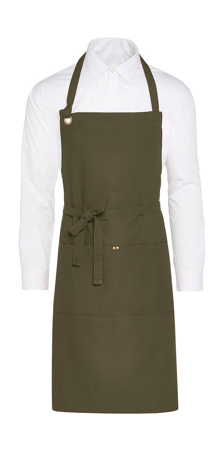Eyelet Bib Apron With Pocket 963.59