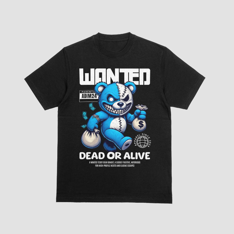 Adim24 - Wanted Tee - oversized - zwart